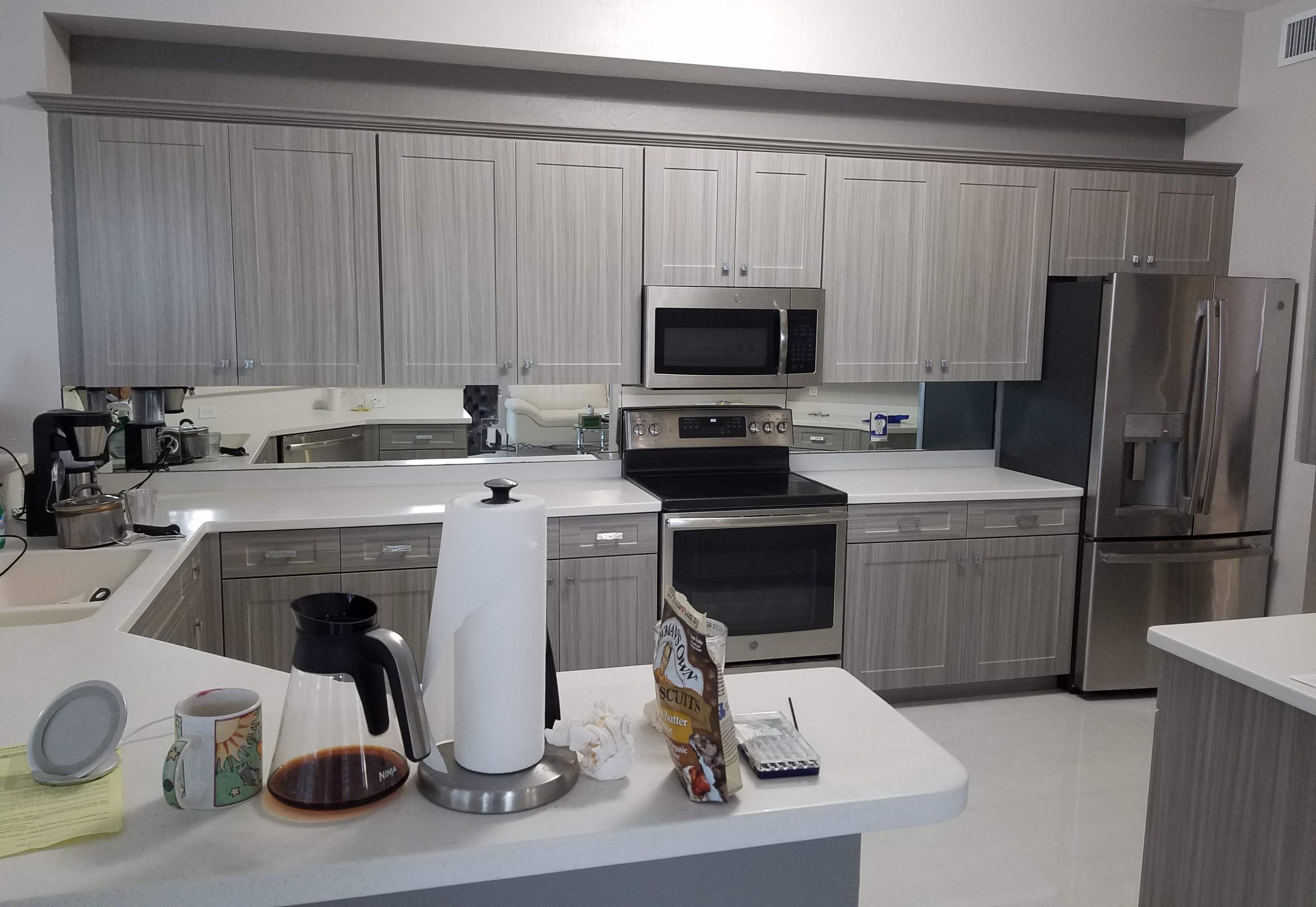 New kitchen cabinets installed in a Southwest Florida home