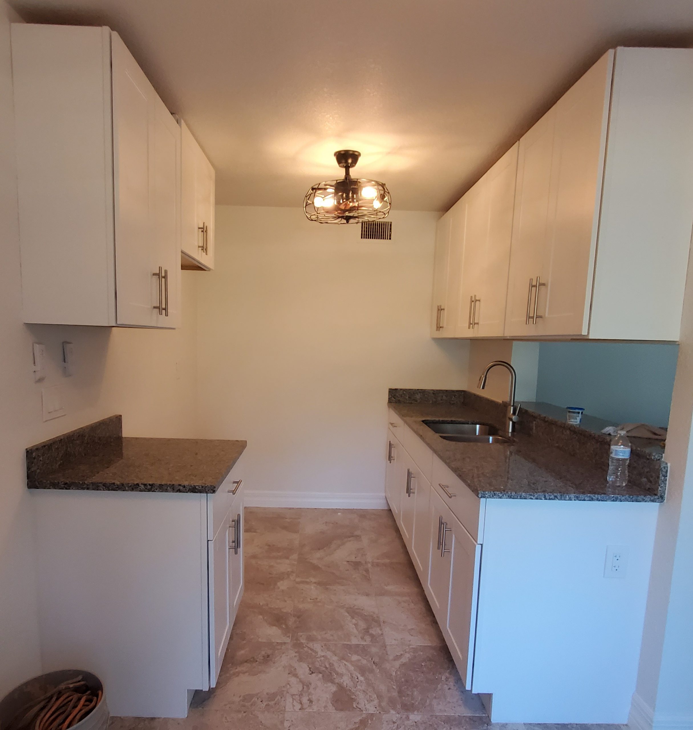 Cabinets and trim in a finished Cape Coral kitchen